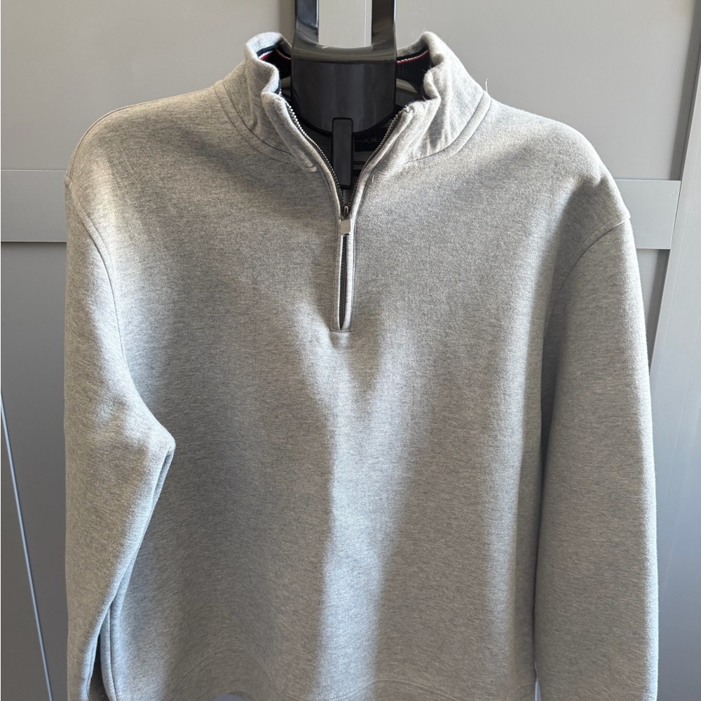 Tahari Women's Gray Zip-Up Top